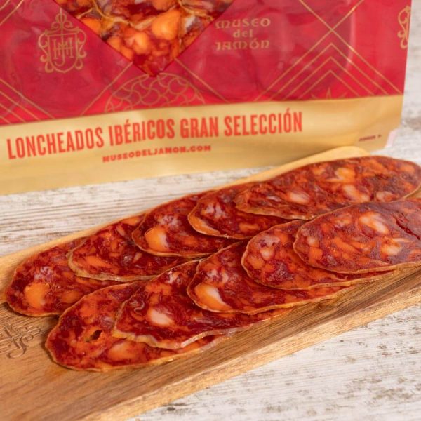 Chorizo ibérico de bellota loncheado del Museo del Jamón