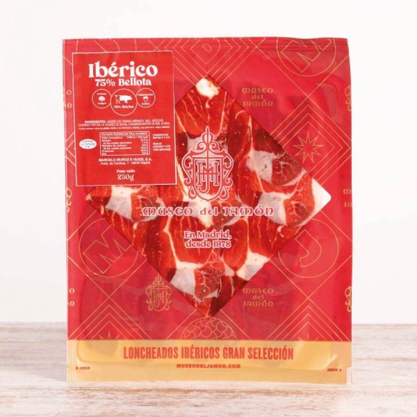Jamón ibérico 75% bellota en lonchas del Museo del Jamó