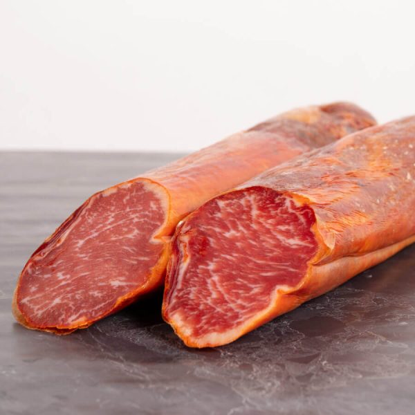 Lomo ibérico de cebo en pieza del Museo del Jamón